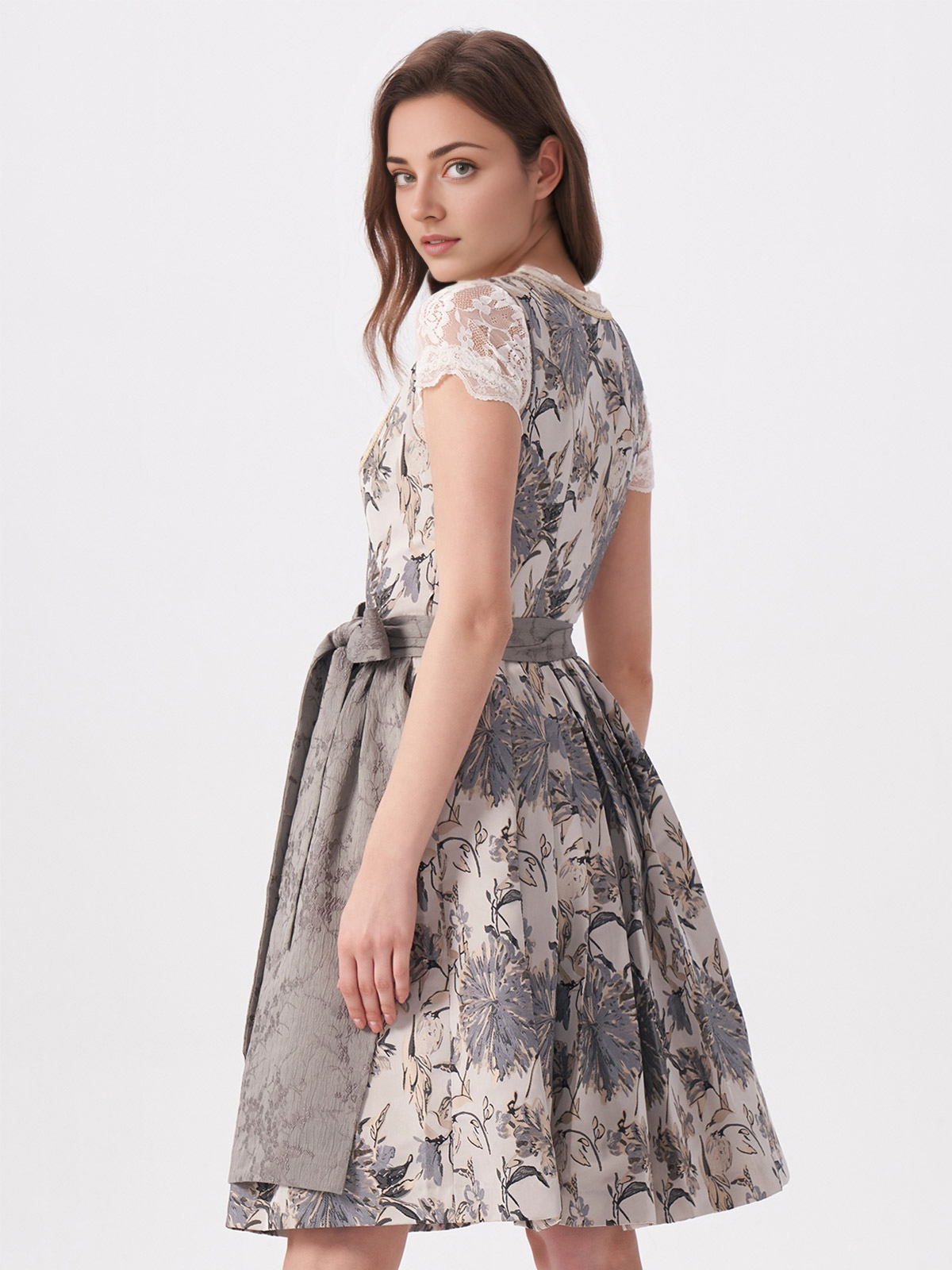 Dirndl in Grau