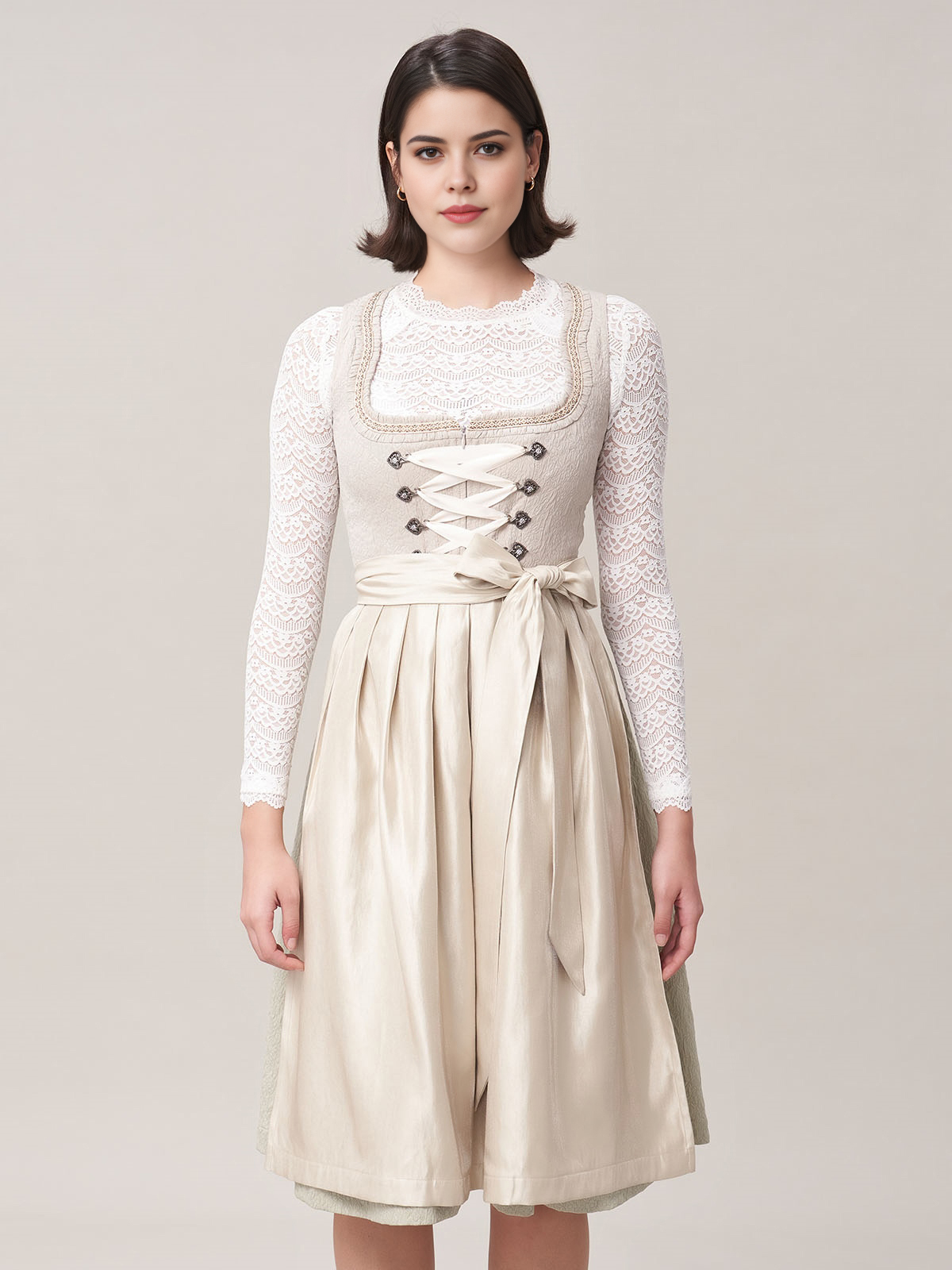 Dirndl Dunkelblau Samt in eleganter Ausführung