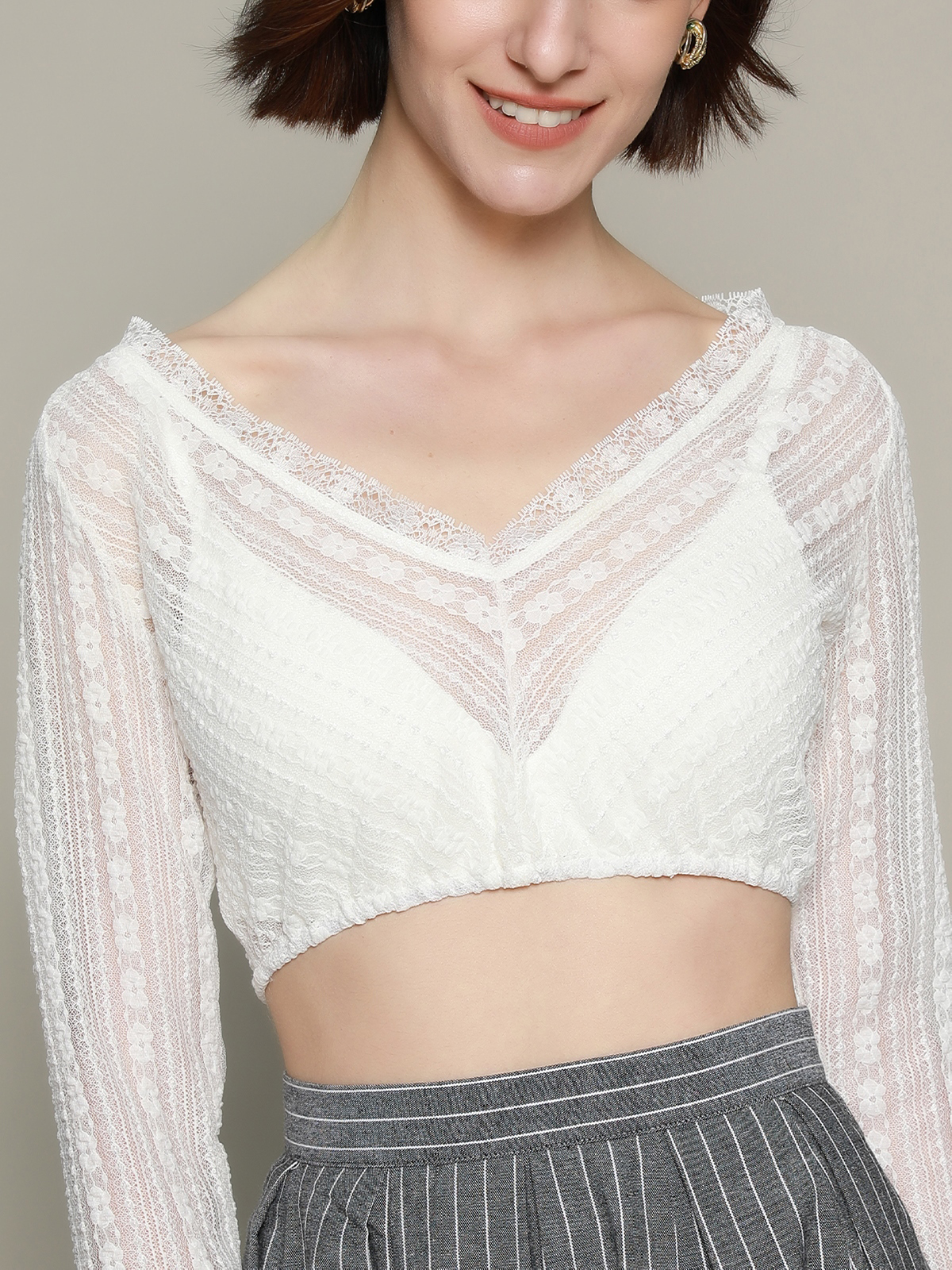 Dirndl-Bluse in Weiß